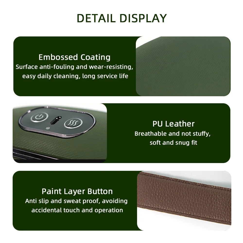 Bionic Finger Neck Shoulder Massager Wireless Neck Cervical Trapezius Kneading Massage Shawl Brushless Motor Neck Massager